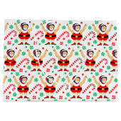 Wrestling Christmas Holiday Groot Cadeauzakje (Achterkant)