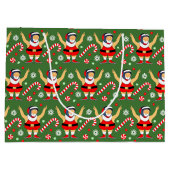 Wrestling Christmas Holiday Groot Cadeauzakje (Achterkant)