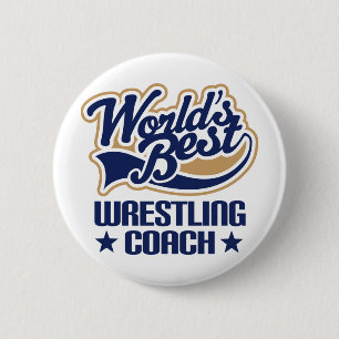 Wrestling Coach Gift Ronde Button 5,7 Cm