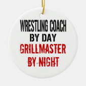 Wrestling Coach Grillmaster Keramisch Ornament (Voorkant)