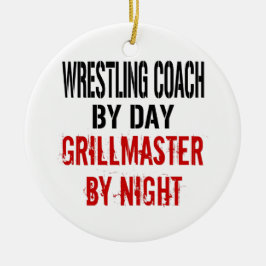 Wrestling Coach Grillmaster Keramisch Ornament