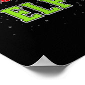 Wrestling Elf Christmas Family Matching Group Xmas Poster (Hoek)