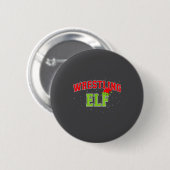 Wrestling Elf Christmas Family Matching Group Xmas Ronde Button 5,7 Cm (Voorkant /achterkant)