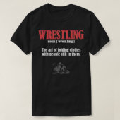 Wrestling Folding Clothes With People Still In The T-shirt (Design voorkant)