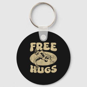 Wrestling - Funny Hugs Wrestling Shirt Wrestler Wr Sleutelhanger