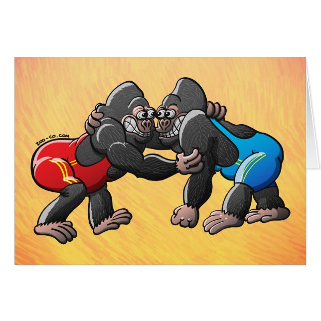 Wrestling Gorillas (Voorkant Horizontaal)