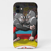 Wrestling Gorillas Case-Mate iPhone Case (Achterkant)
