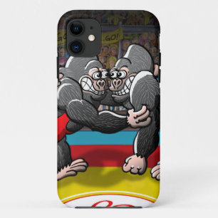 Wrestling Gorillas iPhone 11 Hoesje