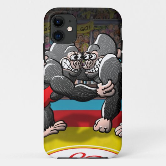 Wrestling Gorillas Case-Mate iPhone Case (Achterkant)