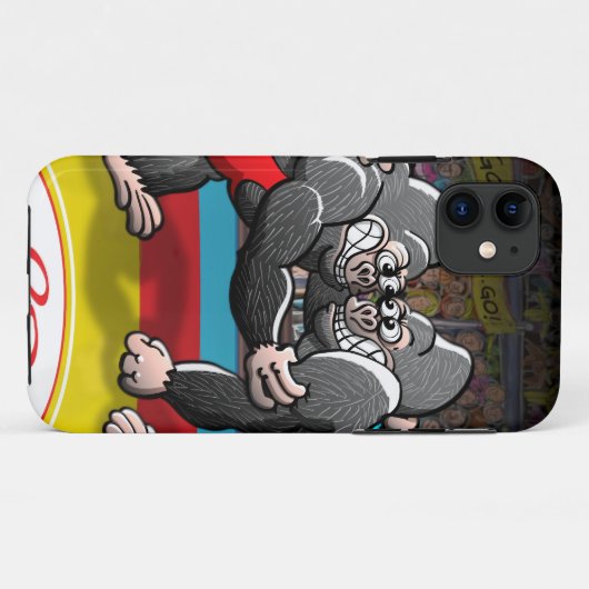 Wrestling Gorillas Case-Mate iPhone Case (Achterkant (horizontaal))