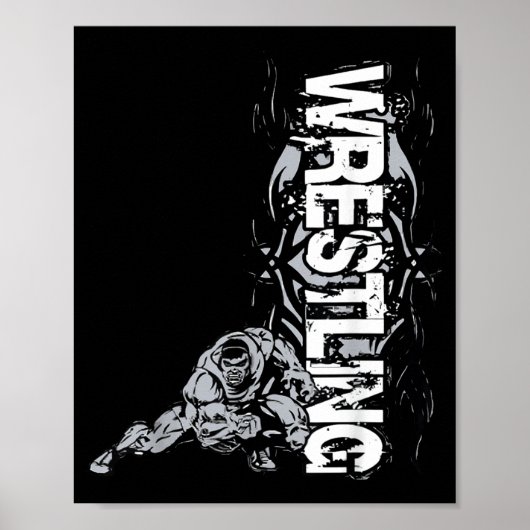 Wrestling Graphic Strong Wrestler For Men Women Bo Poster (Voorkant)