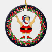 Wrestling Holiday Gift Keramisch Ornament (Voorkant)