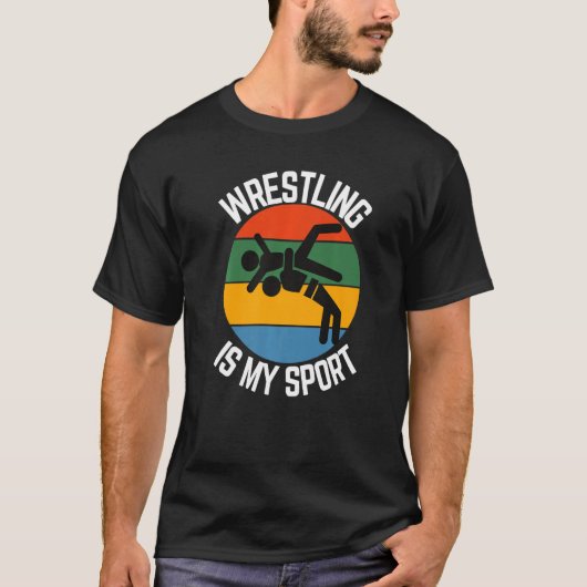 Wrestling Is My Sport, Wrestler Fans T-shirt (Voorkant)
