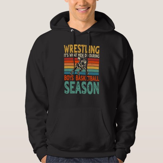Wrestling It's What Men Do Wrestler Hoodie (Voorkant)