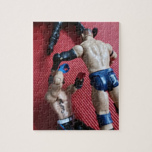Wrestling Jigzaag Puzzle Legpuzzel (Verticaal)