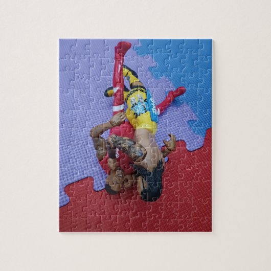 Wrestling Jigzaag Puzzle Legpuzzel (Verticaal)