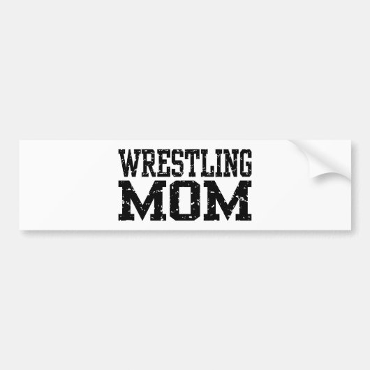 Wrestling mama bumpersticker (Voorkant)