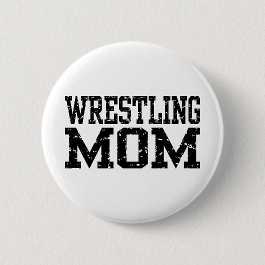 Wrestling mama ronde button 5,7 cm (Voorkant)