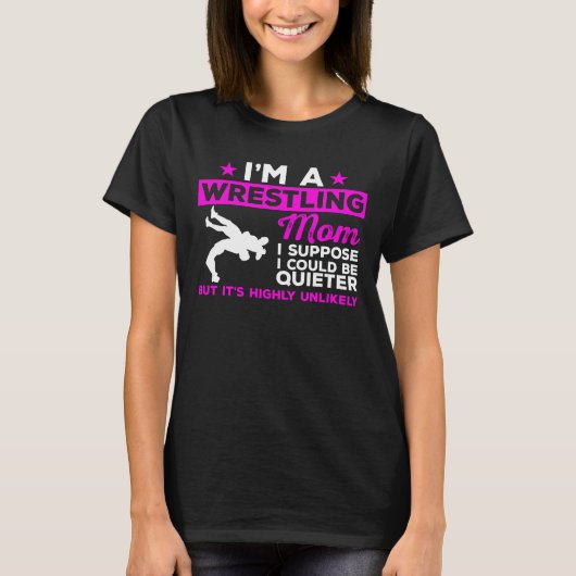 Wrestling mama t-shirt (Voorkant)