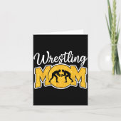 Wrestling Mom Funny Wrestle Wrestler Parent Mother Kaart (Voorkant)