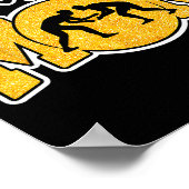 Wrestling Mom Funny Wrestle Wrestler Parent Mother Poster (Hoek)