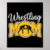 Wrestling Mom Funny Wrestle Wrestler Parent Mother Poster (Voorkant)