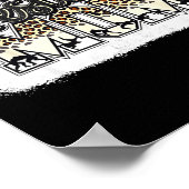 Wrestling Mom Leopard Mother Mama Wrestl Wrestler  Poster (Hoek)