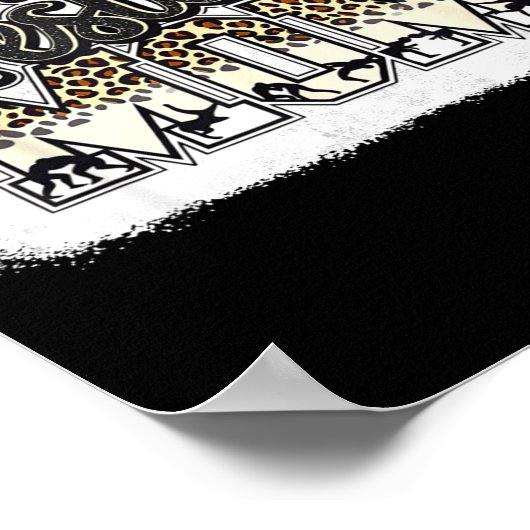 Wrestling Mom Leopard Mother Mama Wrestl Wrestler  Poster (Hoek)