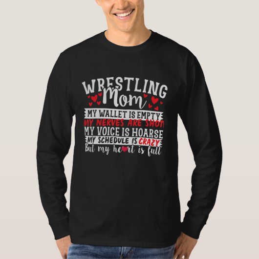 Wrestling Mom Quote T-shirt (Voorkant)