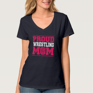 Wrestling Proud Mam Wrestle Wrestler Moederdag T-shirt