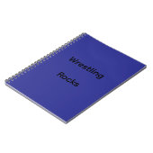 Wrestling Rocks Notebook Notitieboek (Linkerzijde)