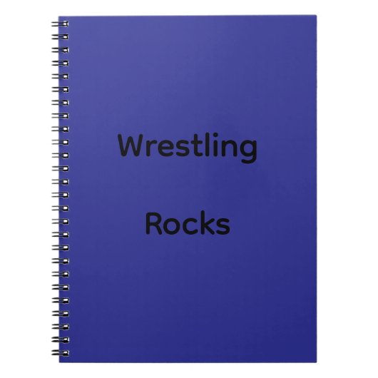 Wrestling Rocks Notebook Notitieboek (Voorkant)