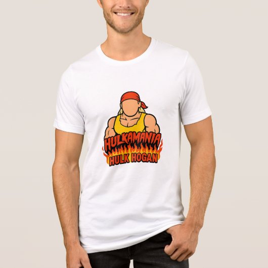 Wrestling Royalty-vrij spel: Hulkamania Lives Tri-Blend Shirt (Voorkant)