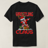 Wrestling Santa Claus Christmas Matching Costume  T-shirt (Design voorkant)
