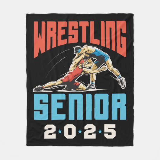 Wrestling Senior Class van het Afstuderen 2025 Fleece Deken (Voorkant)