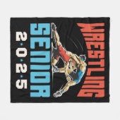 Wrestling Senior Class van het Afstuderen 2025 Fleece Deken (Voorkant (Horizontaal))