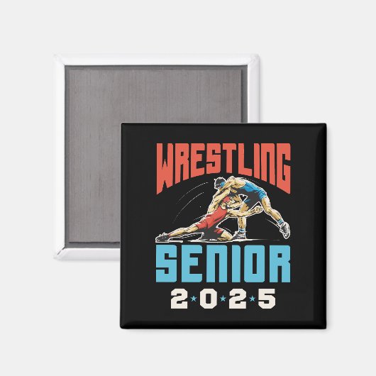 Wrestling Senior Class van het Afstuderen 2025 Magneet (Voorkant / Achterkant)