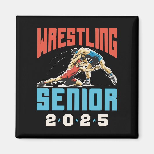 Wrestling Senior Class van het Afstuderen 2025 Magneet (Voorkant)