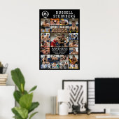 Wrestling Senior Graduation 18 Photo Collage Poster (Thuiskantoor)
