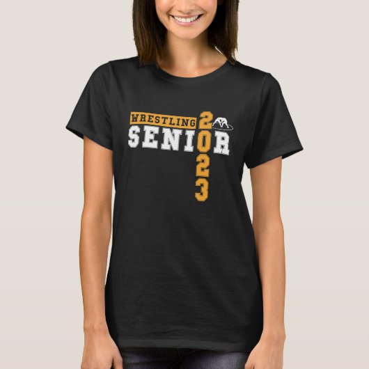 Wrestling Senior Night Senior 2023 Graduation Idea T-shirt (Voorkant)