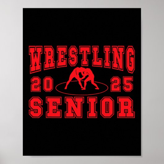 Wrestling Senior Night Wrestling Senior 2025 Gradu Poster (Voorkant)