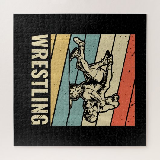 Wrestling Sport Wrestler Lover Funny Gift Legpuzzel (Horizontaal)