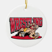 Wrestling Takedown Keramisch Ornament (Voorkant)