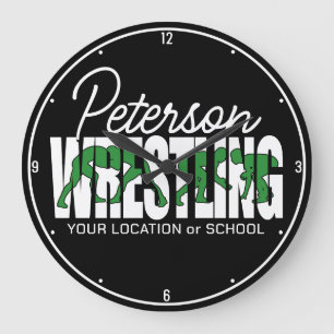 Wrestling Team ADD TEKST School Athlete Wrestler Grote Klok