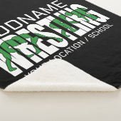 Wrestling Team ADD TEKST School Athlete Wrestler Sherpa Deken (3/4)