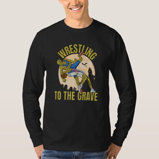 Wrestling To The Grave Zombies Wrestling T-shirt (Voorkant)