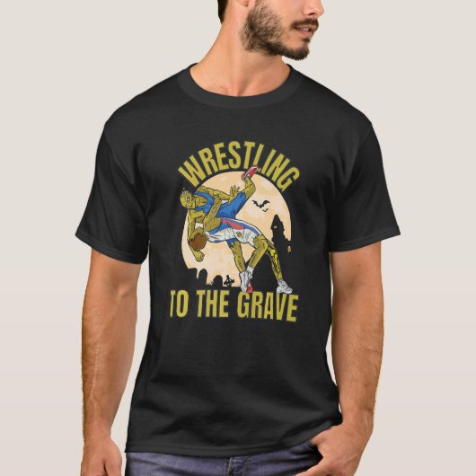 Wrestling To The Grave Zombies Wrestling T-shirt (Voorkant)