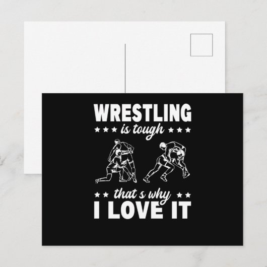 Wrestling Tough Why I Love It Martial Arts Fan Briefkaart (Voorkant / Achterkant)