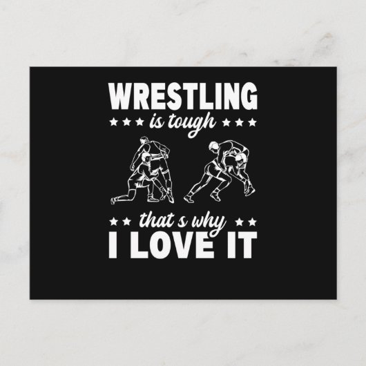 Wrestling Tough Why I Love It Martial Arts Fan Briefkaart (Voorkant)