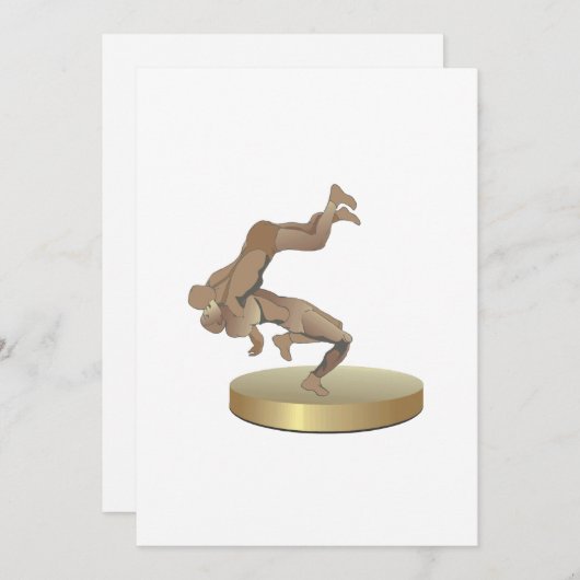 Wrestling Trophy Kaart (Voorkant / Achterkant)